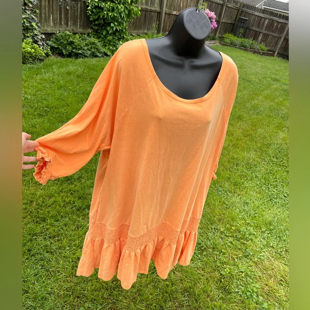 Free People Beach open back babydoll dress MEDIUM boho‎ oversized pockets